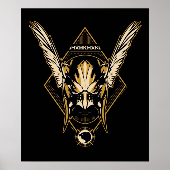 Poster Black Adam | Hawkman Casque graphique (Devant)