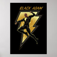 Black Adam Lightning Bolt Illustration du caractèr