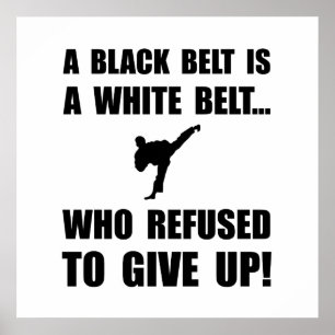 Poster Black Belt Refusal