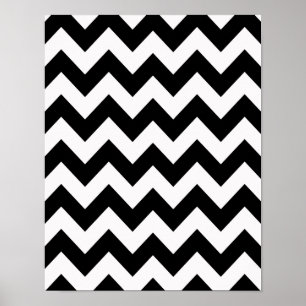 Poster Black Bold Chevron
