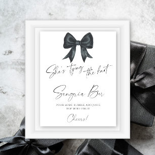 Poster Black Bow Bride barre de sangria