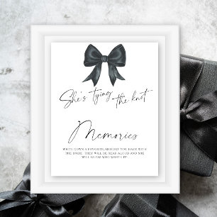 Poster Black Bow Souvenirs avec la mariée
