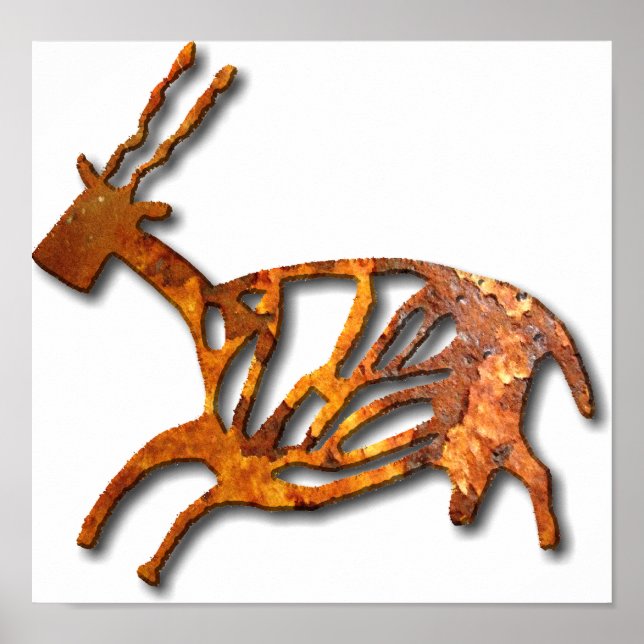 Poster Black Buck - rouille (Devant)