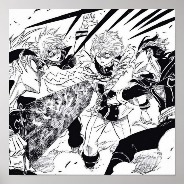 Poster Black Bull enregistre le Clover noir final (Devant)