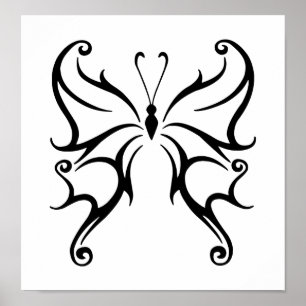 Poster Black Butterfly
