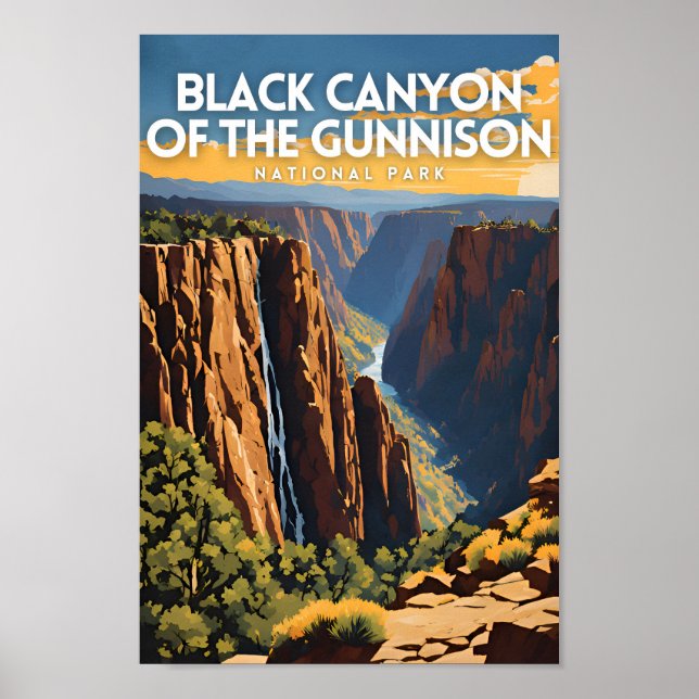 Poster Black Canyon of the Gunnison National Park Travel (Devant)