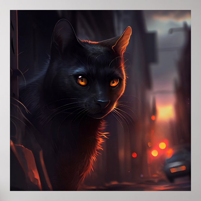 Poster Black Cat (Devant)