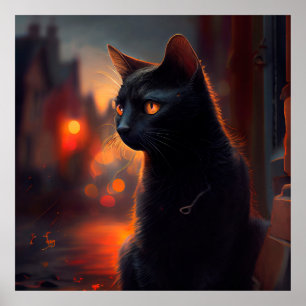 Poster Black Cat