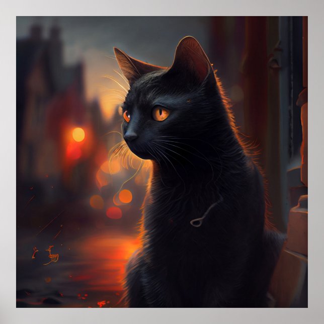 Poster Black Cat (Devant)
