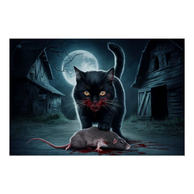 Poster Black Cat and Rat 09 (Devant)