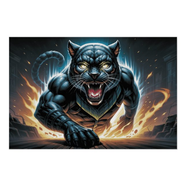 Poster Black Cat and Rat 11 H (Devant)