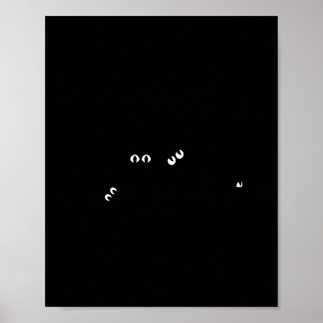 Poster Black Cat Ew People Meowy Funny Cat Lover, Cat Dad (Devant)