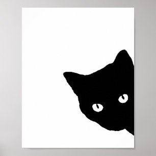 Poster Black Chat Sens Blanc