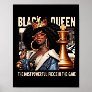 Poster Black Culture Black Queen Chess