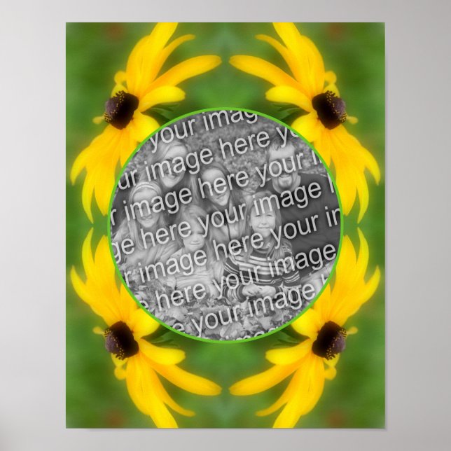 Poster Black Eyed Susan Daisy Créez votre propre photo (Devant)