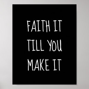Poster Black Faith It