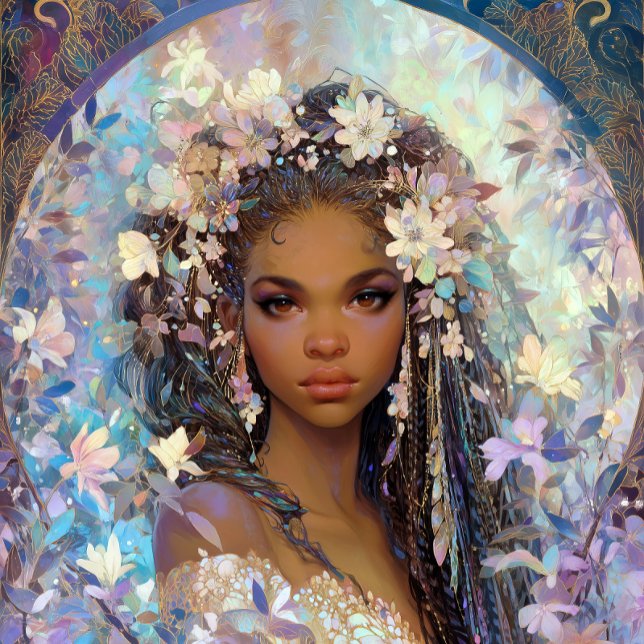 Poster Black Girl Black Queen Fantasy Art Goddess (Créateur téléchargé)