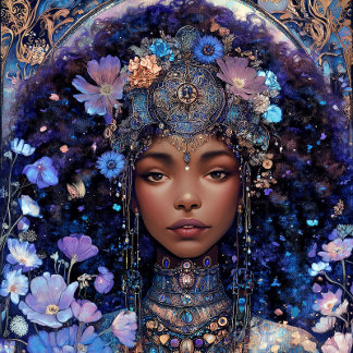 Poster Black Girl Black Queen Fantasy Art Goddess
