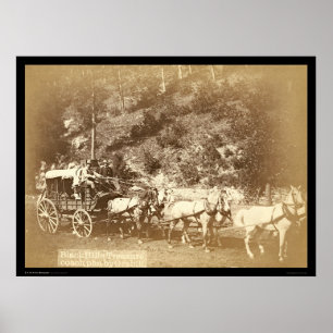 Poster Black Hills, écart-type 1887 de car de trésor