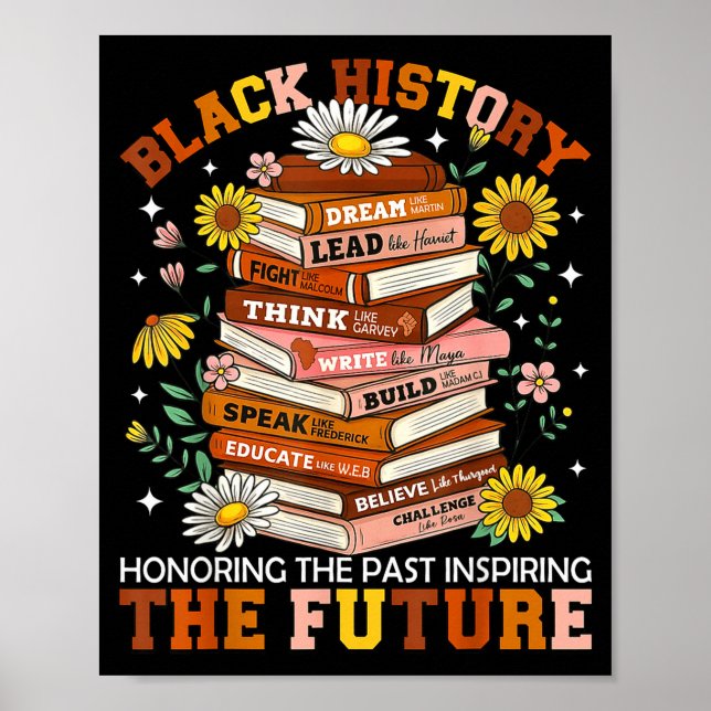 Poster Black History Month Black Leaders African American (Devant)