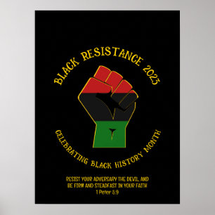 Poster BLACK HISTORY MONTH Resistance 2023