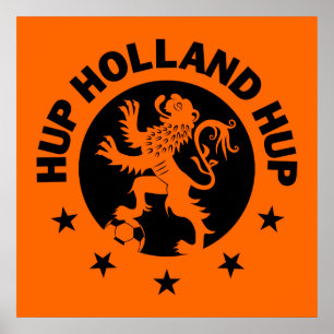 Poster Black Hup Holland - Couleur Arrière - plan modifia