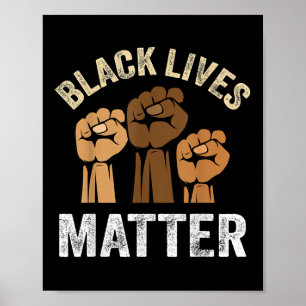 Poster Black Lives Blm Black Black Habilitation Enfants H