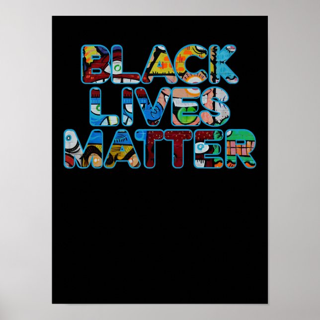 Poster Black Lives Matt Graffiti Egalité Empower (Devant)