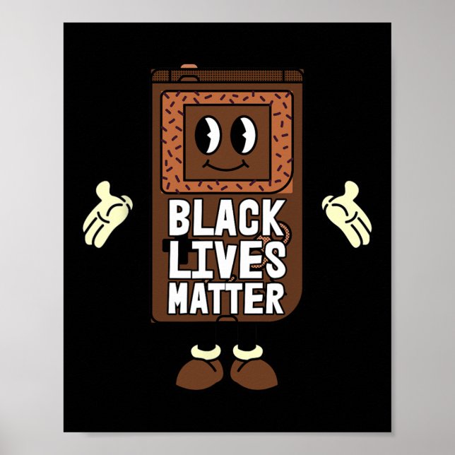 Poster Black Lives Problem Vidéo-jeu Black History Gamin (Devant)