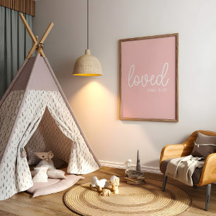 Poster Black Love Faith Citation minimaliste