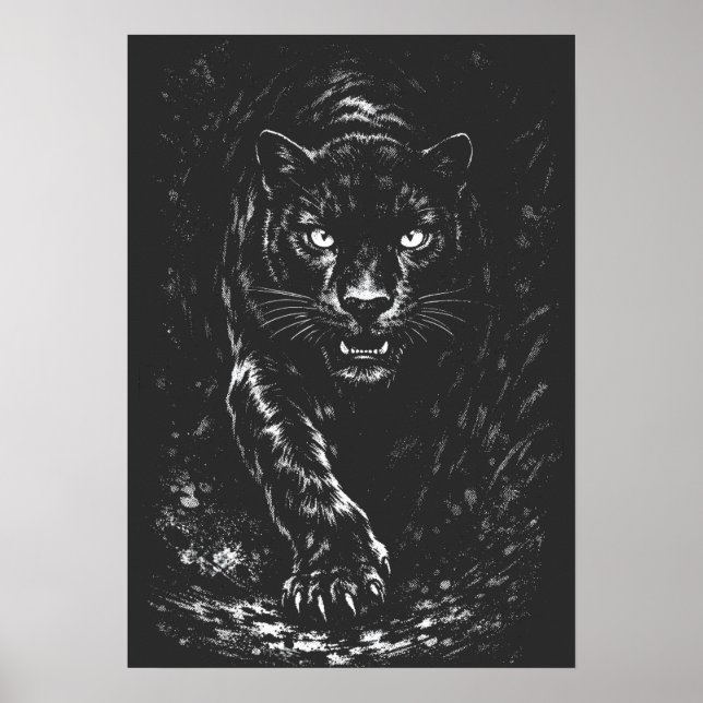 Poster Black Panther — par BurnsInHell (Devant)