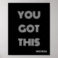 Black Personnalisé VOUS AVEZ EU CETTE MOtivation