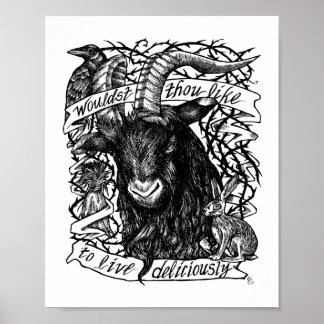 Poster Black Phillip "Live Delicio"