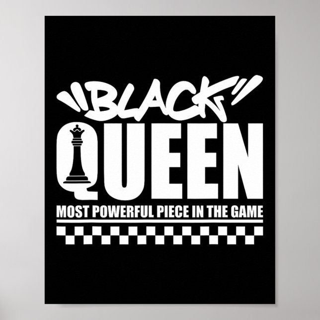 Poster Black Queen Les échecs les plus puissants Africain (Devant)