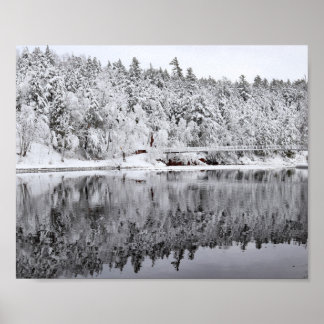 Poster Black River Harbour Bridge, Michigan