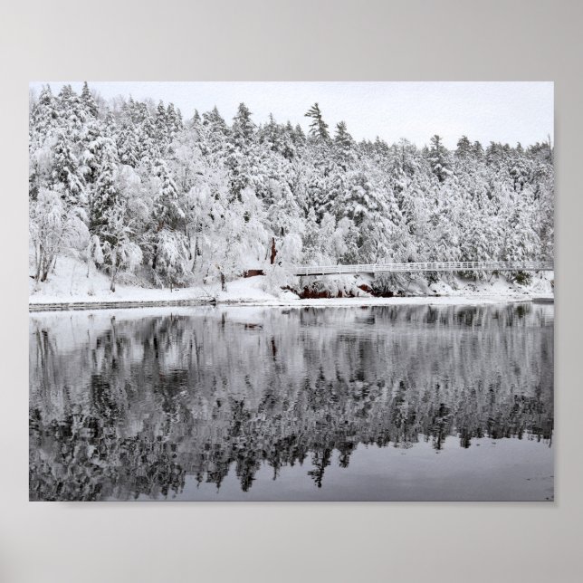 Poster Black River Harbour Bridge, Michigan (Devant)