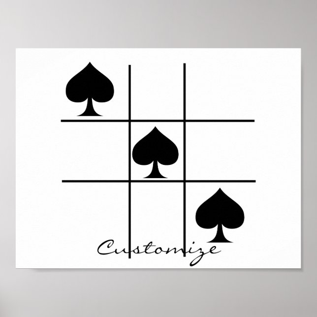 Poster Black Spades Tic Tac Toe Thunder_Cove (Devant)