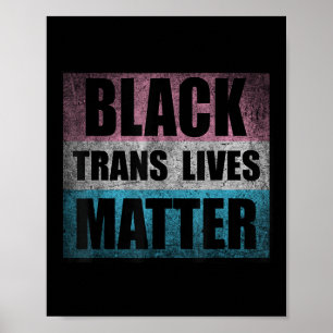 Poster Black Transgender vit un activisme de sensibilisat