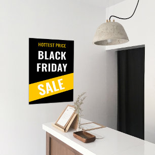 Poster Black Vendredi VENTE Affaires Promo de rabais