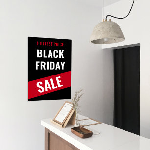 Poster Black Vendredi VENTE Affaires Promo de rabais
