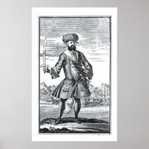 Poster Blackbeard le pirate, 'd'une histoire générale de