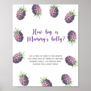 Poster Blackberry - quel est la taille du ventre de maman