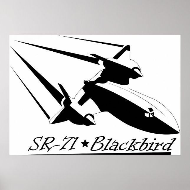 Poster Blackbird SR-71 (Devant)