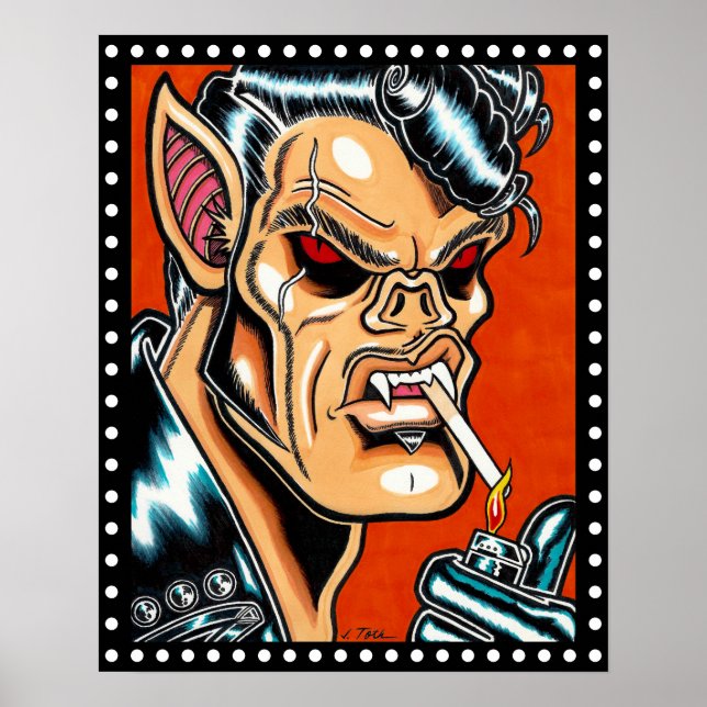 Poster "Blackie D", Vampire Biker (Devant)