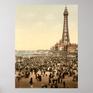 Poster Blackpool Tower III, Lancashire, Angleterre
