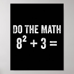 Poster Blague drôle 67 Meme Math Six Seven Professeur Bra