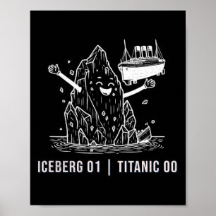 Poster Blague drôle de bateau de croisière Rms Titanic Ic
