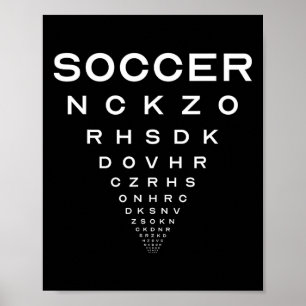 Poster Blague drôle de planche d'opticiens de football