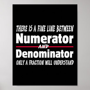 Poster Blague drôle de professeur de mathématiques Hommes
