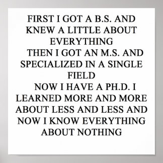 Poster blague PHD